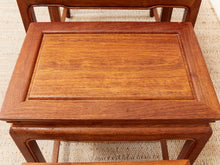 Load image into Gallery viewer, Mid-Century Chinese Lacquered Teakwood Ming Style Nesting Tables