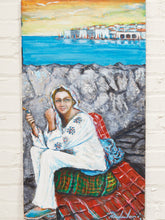 Load image into Gallery viewer, Seaside Figure Figurative Coastal Painting with Woman in White