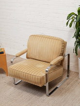 Load image into Gallery viewer, Art Deco Style Vintage Chrome Lounger