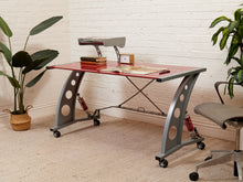 Load image into Gallery viewer, Red Post Modern Desk