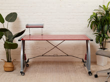 Load image into Gallery viewer, Red Post Modern Desk