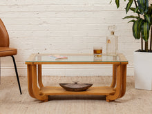 Load image into Gallery viewer, Blonde Mid Century Vintage Coffee Table