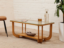 Load image into Gallery viewer, Blonde Mid Century Vintage Coffee Table