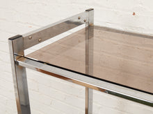 Load image into Gallery viewer, 1970s smoked glass mid-century Etagere Shelf Room Divider