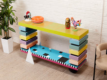 Load image into Gallery viewer, Memphis Style Console Cabinet by Designer Aliyah Rivera