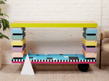 Load image into Gallery viewer, Memphis Style Console Cabinet by Designer Aliyah Rivera