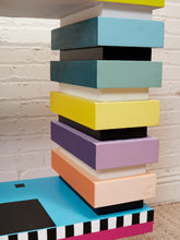 Load image into Gallery viewer, Memphis Style Console Cabinet by Designer Aliyah Rivera