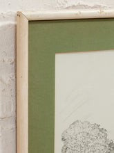 Load image into Gallery viewer, Church Facade Study Framed Architectural Drawing with Sage Green Mat
