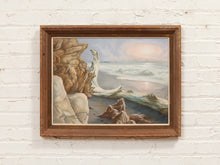Load image into Gallery viewer, Driftwood Shore Coastal Seascape Painting