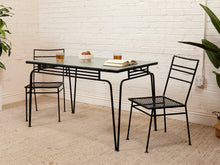 Load image into Gallery viewer, Mid Century Outdoor Patio Table with 2 Chairs