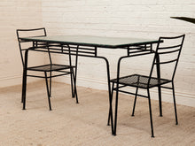 Load image into Gallery viewer, Mid Century Outdoor Patio Table with 2 Chairs