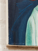 Load image into Gallery viewer, White Hat Portrait Fashion Figure Painting with Art Deco Elegance