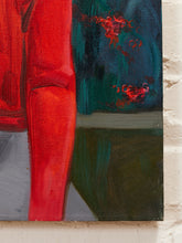 Load image into Gallery viewer, Photographer in Red Contemporary Portrait Painting with Camera Original Painting