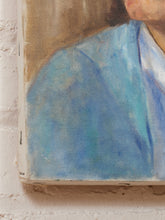 Load image into Gallery viewer, Portrait of Woman in Blue Original Painting