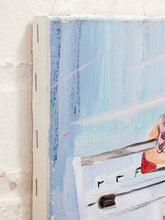 Load image into Gallery viewer, Boombox in Red Contemporary Figurative Painting with Retro Stereo