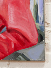Load image into Gallery viewer, Boombox in Red Contemporary Figurative Painting with Retro Stereo