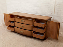 Load image into Gallery viewer, Deco Style Vintage 1950’s Wavy Front Dresser