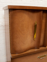 Load image into Gallery viewer, Deco Style Highboy 1950’s Wavy Front Dresser