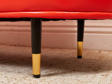 Load image into Gallery viewer, Red Retro Bench