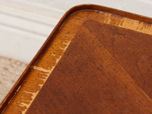 Load image into Gallery viewer, Antique Vintage Square Table on Wheels as found