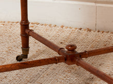 Load image into Gallery viewer, Antique Vintage Square Table on Wheels as found