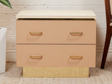 Load image into Gallery viewer, Double Drawer Mid Century Nightstand