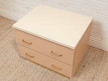 Load image into Gallery viewer, Double Drawer Mid Century Nightstand