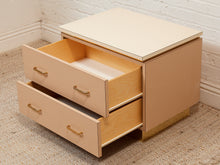 Load image into Gallery viewer, Double Drawer Mid Century Nightstand