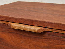 Load image into Gallery viewer, Double Drawer Mid Century Nightstand
