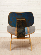 Load image into Gallery viewer, Spencer Collins Hand-Painted Eames Style Molded Plywood Chair with Abstract Portrait