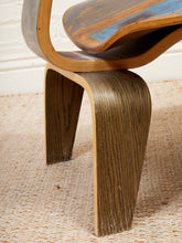 Load image into Gallery viewer, Spencer Collins Hand-Painted Eames Style Molded Plywood Chair with Abstract Portrait