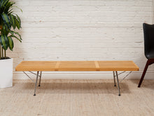 Load image into Gallery viewer, George Nelson Style Platform Bench With Metal Base