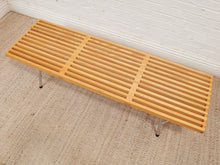 Load image into Gallery viewer, George Nelson Style Platform Bench With Metal Base