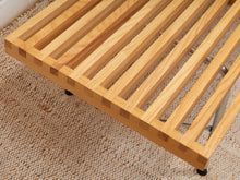 Load image into Gallery viewer, George Nelson Style Platform Bench With Metal Base