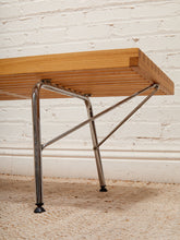 Load image into Gallery viewer, George Nelson Style Platform Bench With Metal Base