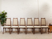 Load image into Gallery viewer, Restored Vintage Mid Century Dining Chairs Set of 6