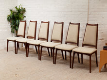 Load image into Gallery viewer, Restored Vintage Mid Century Dining Chairs Set of 6