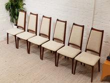 Load image into Gallery viewer, Restored Vintage Mid Century Dining Chairs Set of 6
