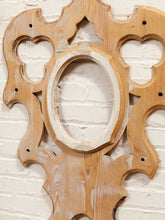 Load image into Gallery viewer, Vintage Carved Architectural Wall Mirror Frame in Unfinished Wood