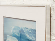 Load image into Gallery viewer, Blue Iceberg Framed Polar Landscape Print in Cool Blue Tones