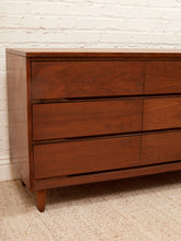 Load image into Gallery viewer, Restored 9 drawer Mid Century Dresser