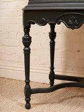 Load image into Gallery viewer, Dark Green Antique Bar Hutch