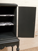 Load image into Gallery viewer, Dark Green Antique Bar Hutch