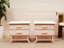 Load image into Gallery viewer, Pair of Retro 50’s Asian Style Nightstands