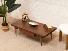Load image into Gallery viewer, Walnut Vintage Coffee Table