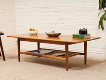 Load image into Gallery viewer, Solid Walnut Room and Board Coffee Table with Caning