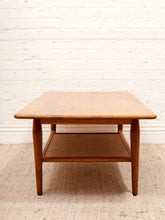 Load image into Gallery viewer, Solid Walnut Room and Board Coffee Table with Caning