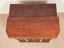 Load image into Gallery viewer, George Zee Style Mid-Century Asian Heavily Hand Carved Flip Top Dry Bar Cabinet