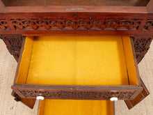 Load image into Gallery viewer, George Zee Style Mid-Century Asian Heavily Hand Carved Flip Top Dry Bar Cabinet