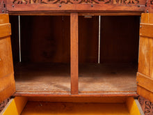 Load image into Gallery viewer, George Zee Style Mid-Century Asian Heavily Hand Carved Flip Top Dry Bar Cabinet